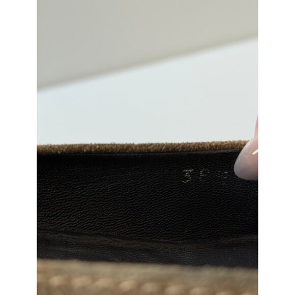 Prada Suede Leather Pointed Kitten Heels Womens Size 38.5 (US 8.5) Beige Vintage - Picture 12 of 13